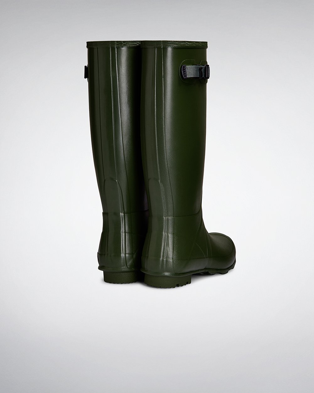 Womens Hunter Norris Field Neoprene Lined - Tall Rain Boots Green - 8530-AWUEH